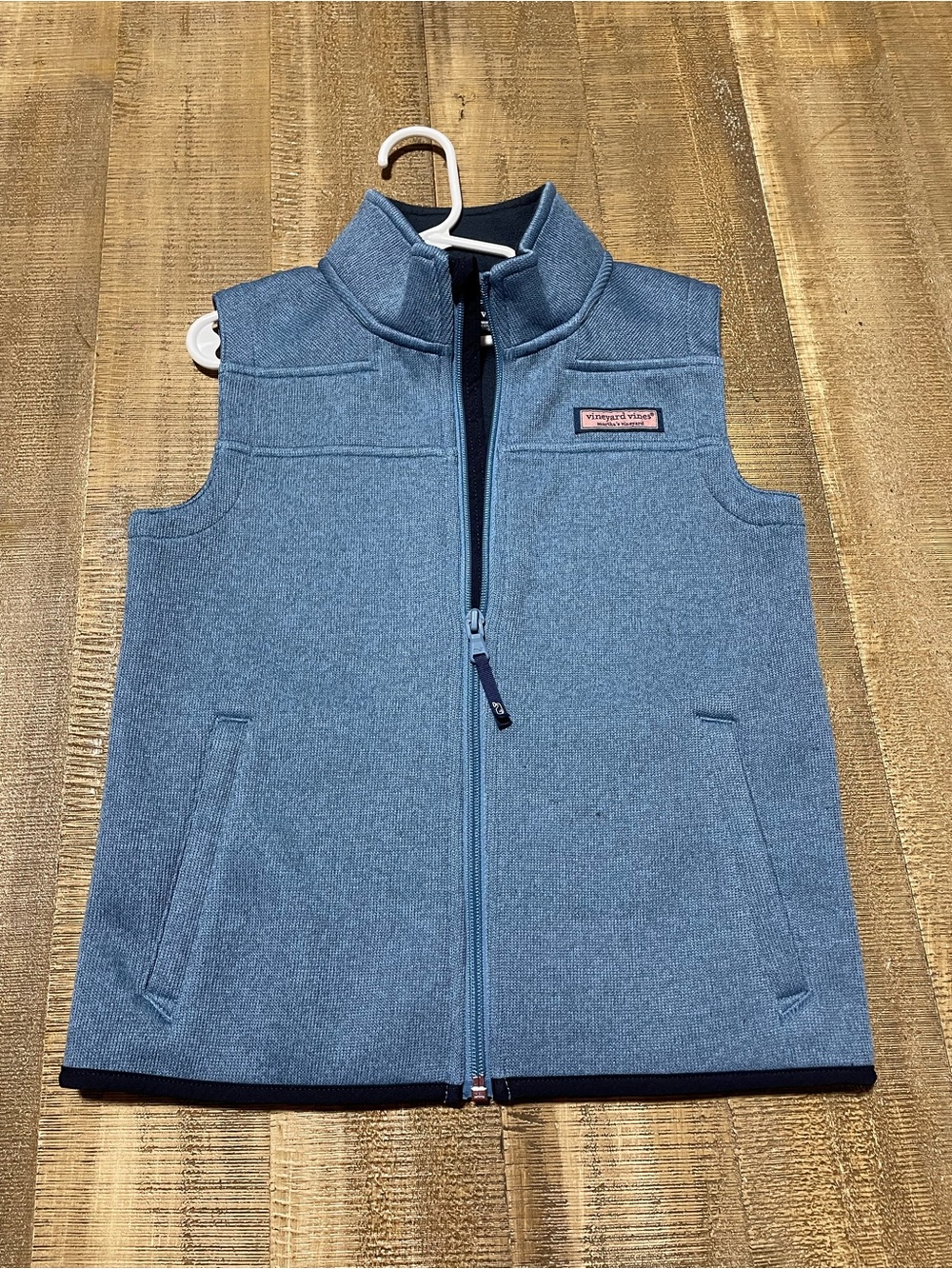 Vineyard Vines boys Light Blue Fleece Vest